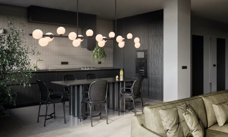 Pendant lamp Moran 9 L1000 BKOP